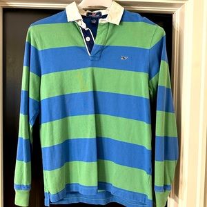 Vineyard Vines Green & Blue Rugby Shirt (S)